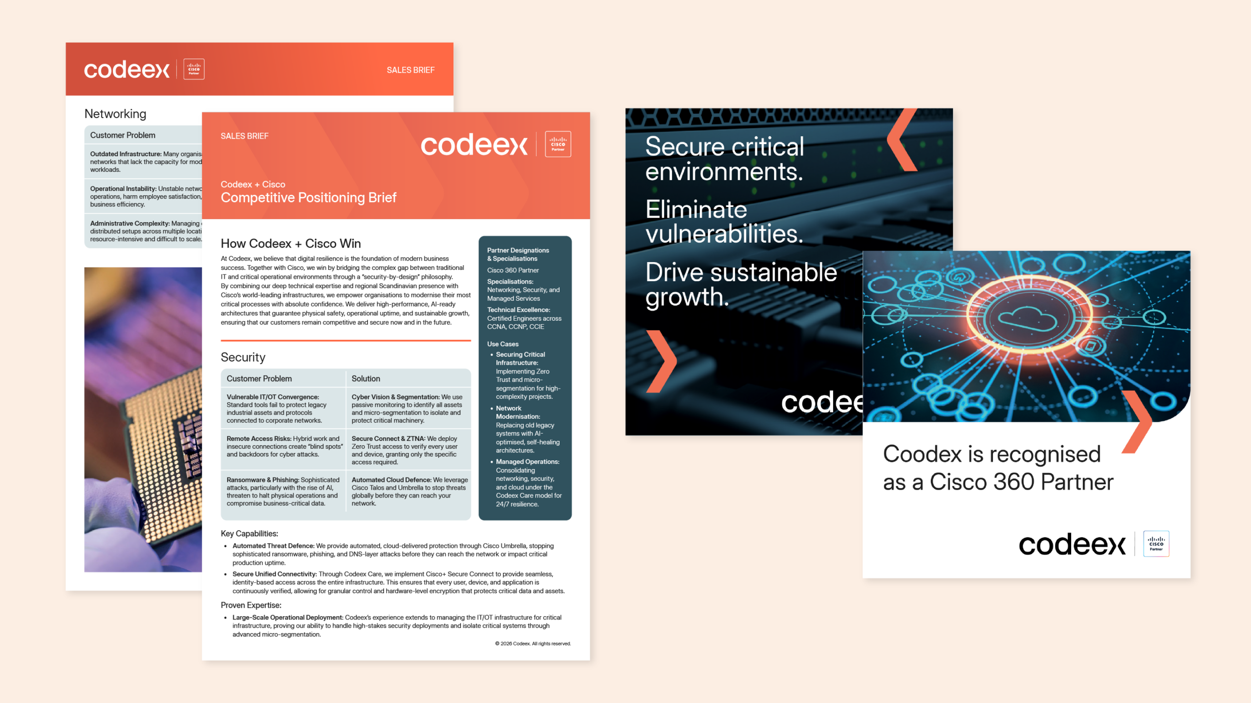 Sales brief and Social posts, Codeex