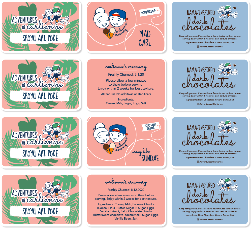 Food packaging labels
