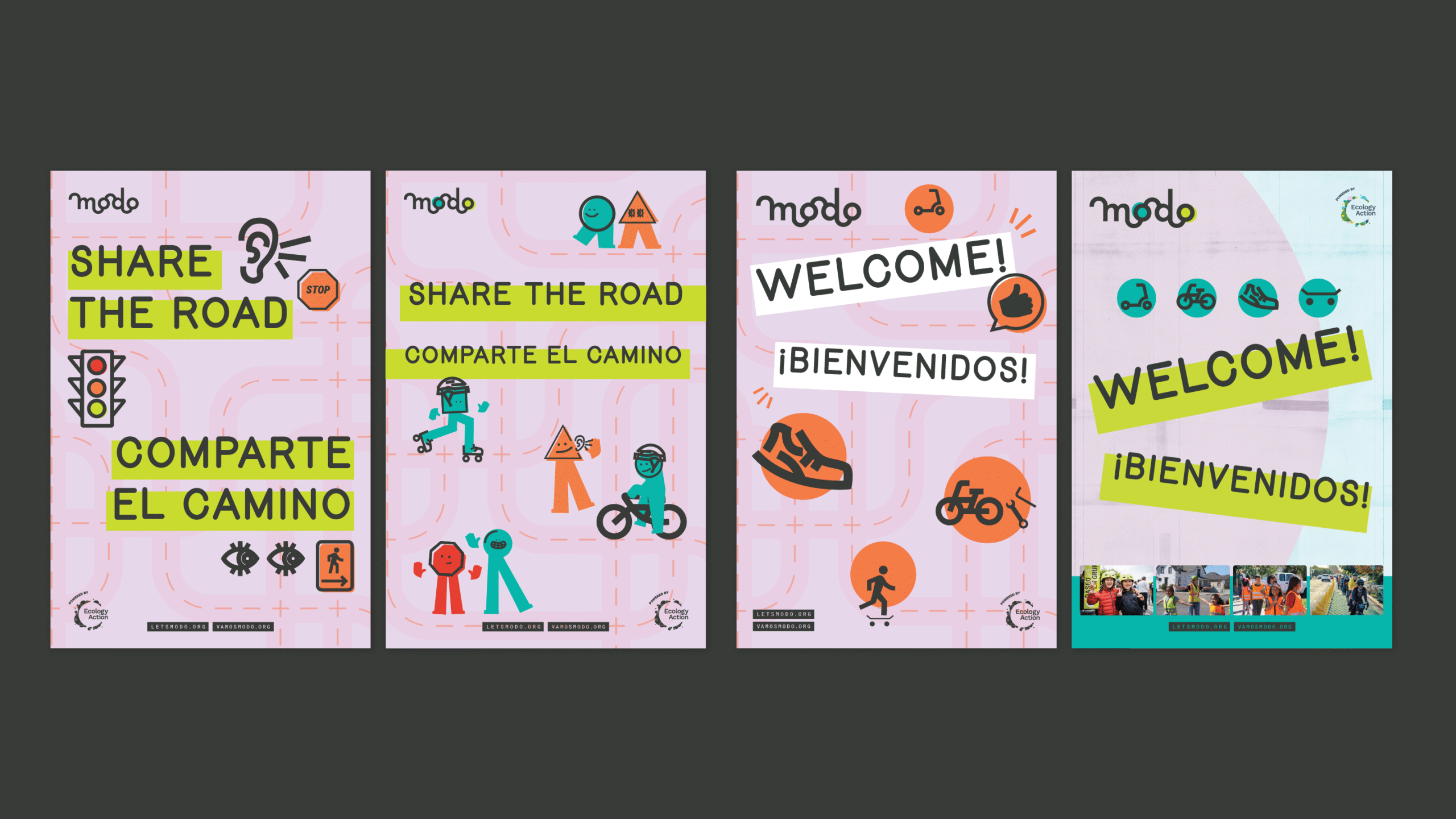 Welcome and Share the Road posters